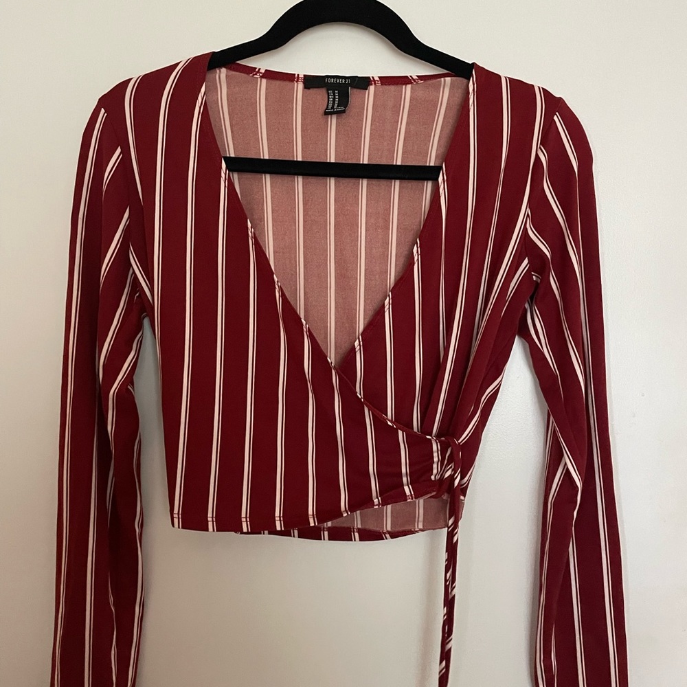 Forever 21 long sleeve crop top